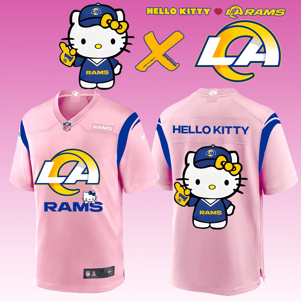 ..Los Angeles Rams x Hello Kitty Limited Jersey 2