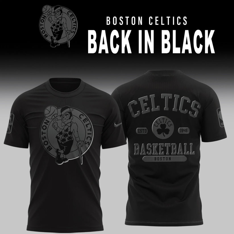 Boston Celtics Back in Black Limited Edition T-Shirt