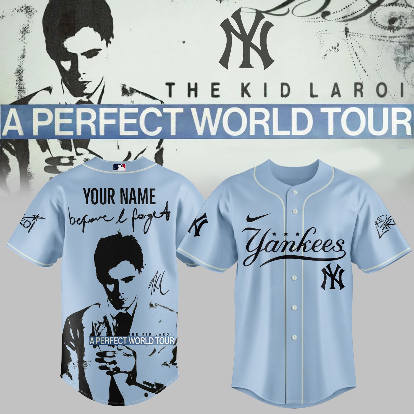 ALL TEAM x The Kid Laroi “A Perfect World Tour” Jersey (Custom Name)