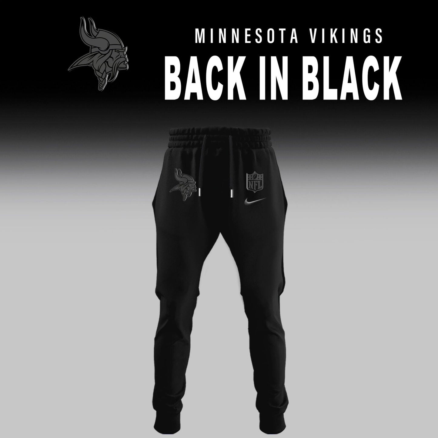 Minnesota Vikings 2025 Back In Black Limited Edition Combo Hoodie