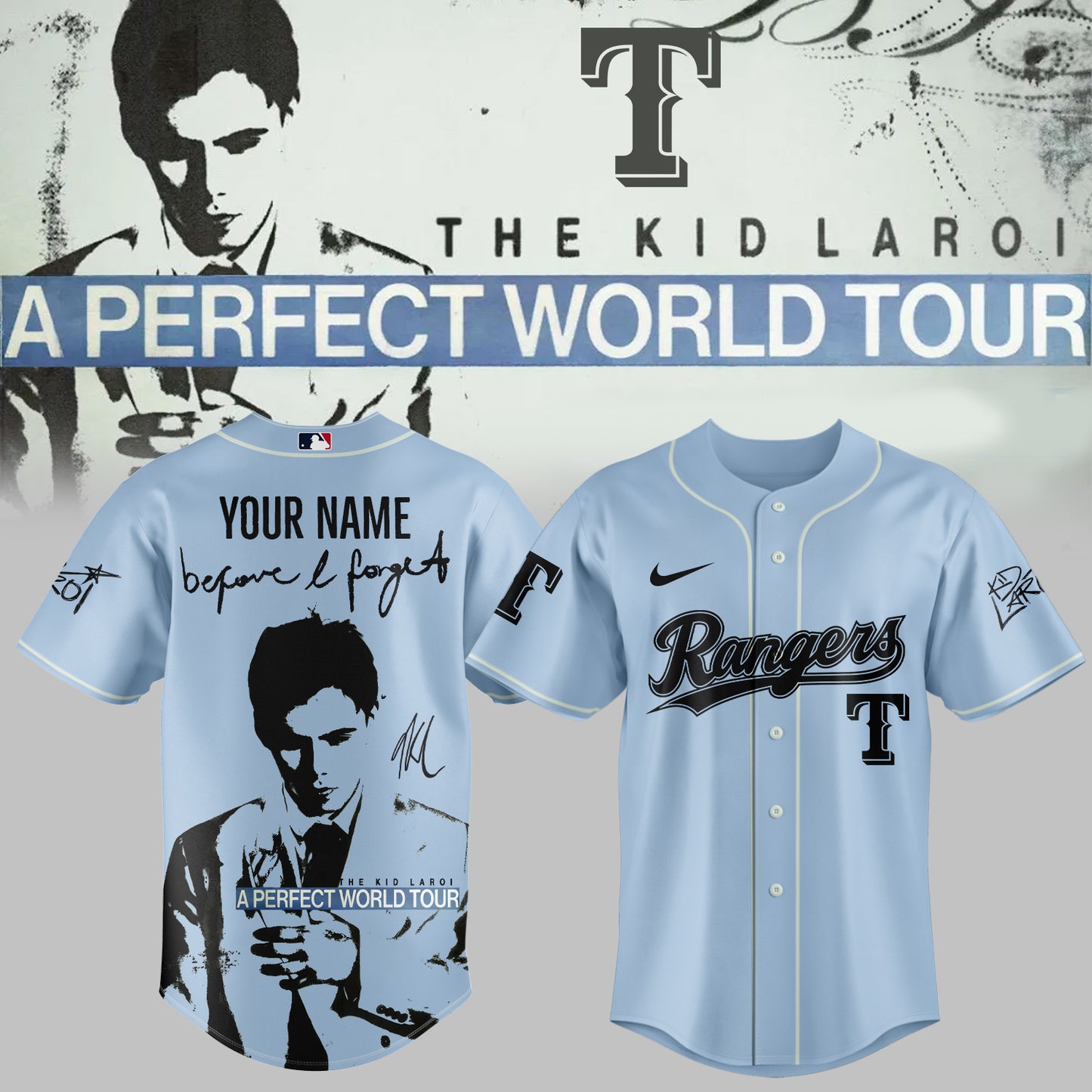 ALL TEAM x The Kid Laroi “A Perfect World Tour” Jersey (Custom Name)