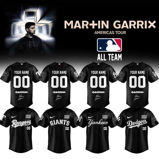 .BASEBALL ALL TEAMS x Martin Garrix AMERICAS TOUR Jersey2 (Custom Name & Number)