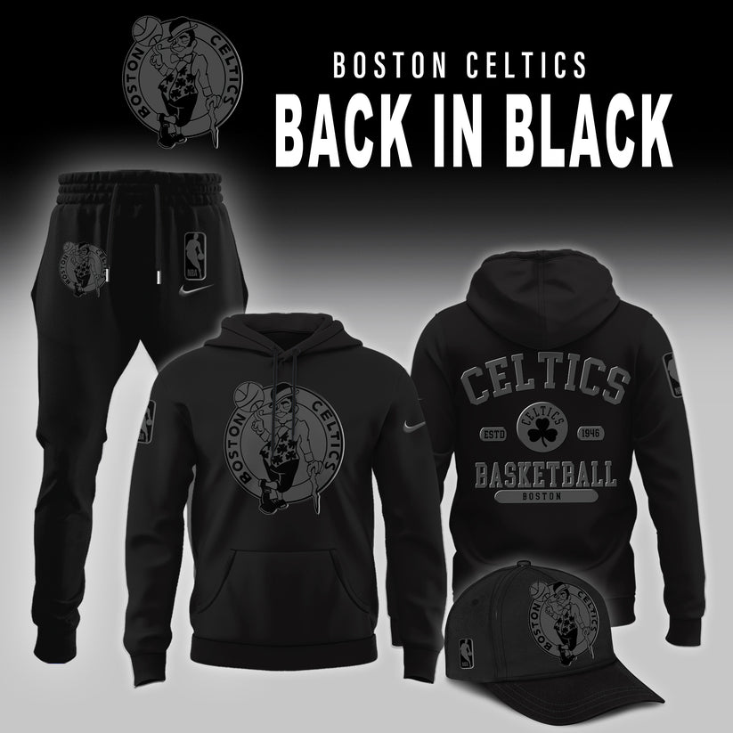 Boston Celtics Back in Black Limited Edition Hoodie