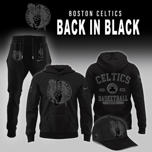 Boston Celtics Back in Black Limited Edition Hoodie