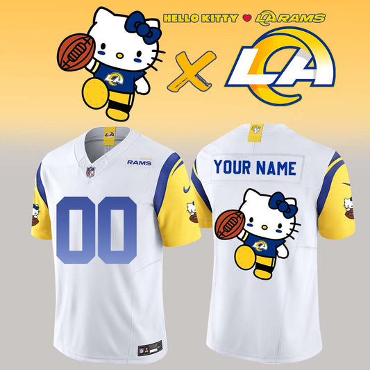 .Los Angeles Rams x Hello Kitty Limited Jersey (Custom Name & Number)