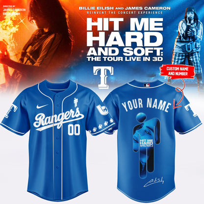 .Baseball x Billie Eilish HIT ME HARD AND SOFT: THE TOUR Jersey 8 (Custom Name & Number)