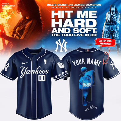 .Baseball x Billie Eilish HIT ME HARD AND SOFT: THE TOUR Jersey 8 (Custom Name & Number)