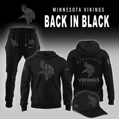 Minnesota Vikings 2025 Back In Black Limited Edition Combo Hoodie