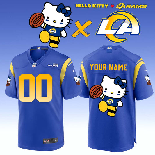 .Los Angeles Rams x Hello Kitty Limited Jersey (Custom Name & Number)