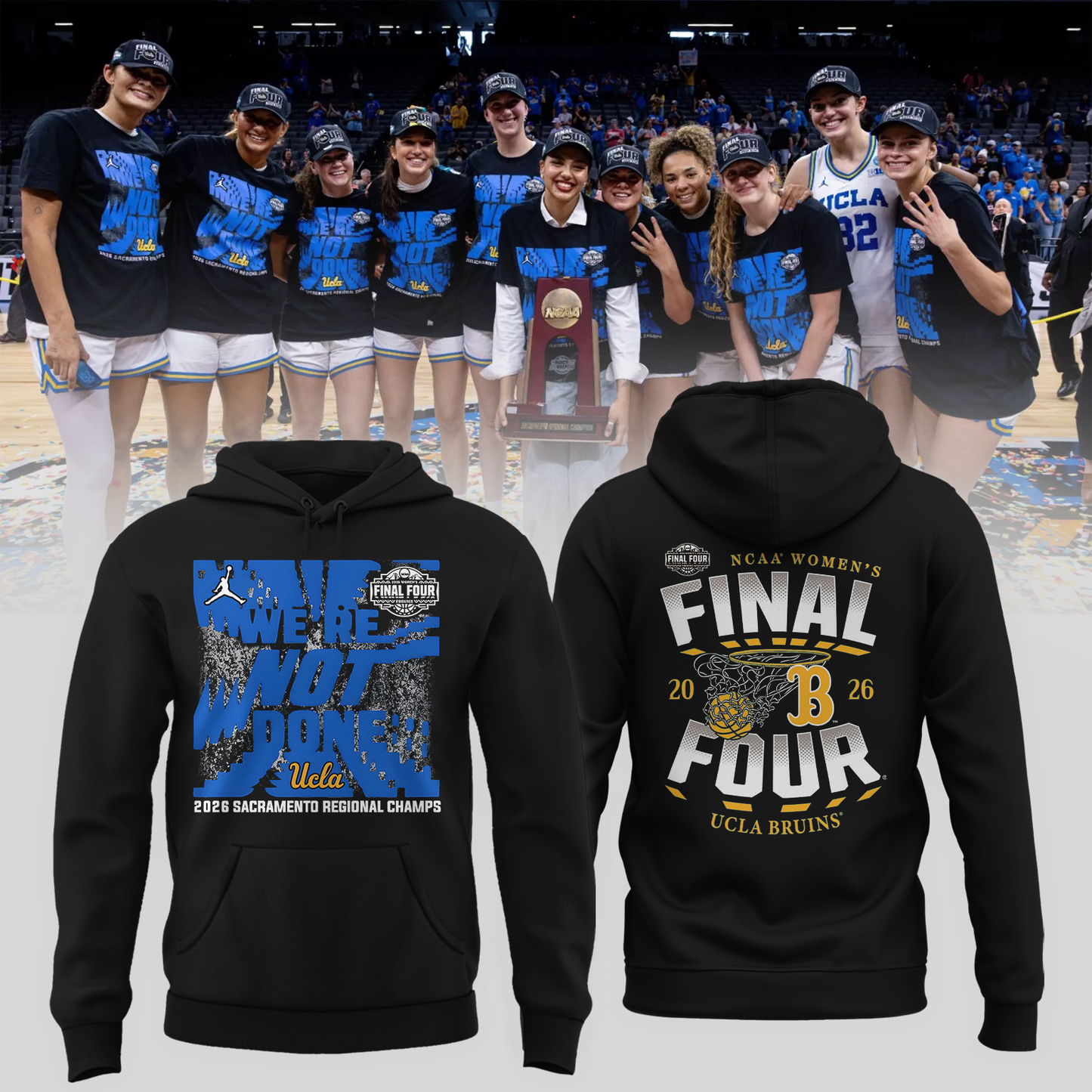 UCLA 2026 Women’s Basketball Five Four Hoodie Limited Edition
