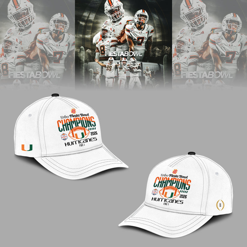 Miami Hurricanes College Football Playoff 2025 Fiesta Bowl Champions Combo Hoodie