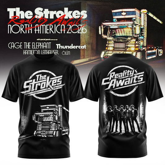_ The Strokes – Reality Awaits Tour 2026 Edition Tee