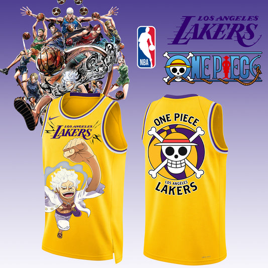 _ONE PIECE × NBA Los Angeles Lakers 2025 Jersey 1