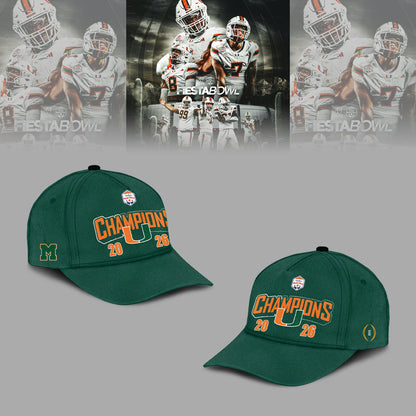 Miami Hurricanes College Football Playoff 2025 Fiesta Bowl Champions Combo Hoodie