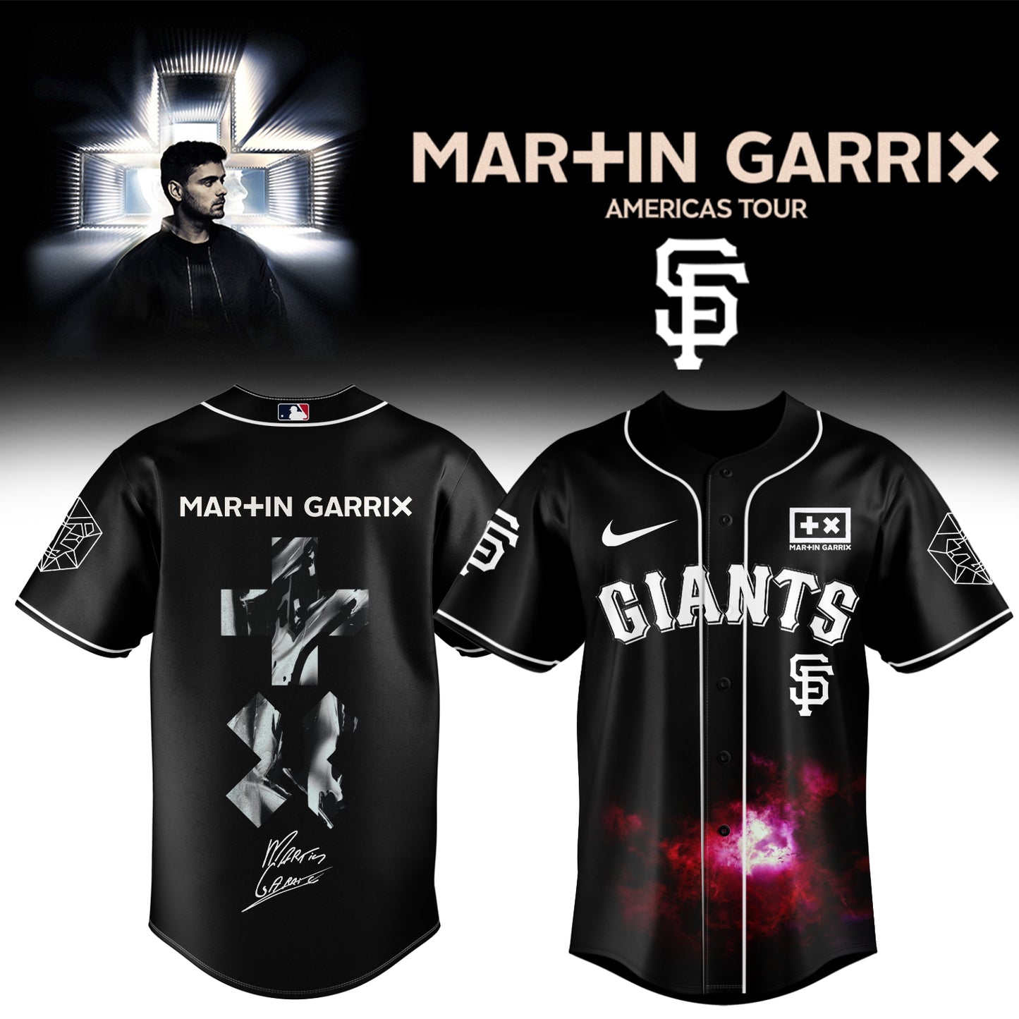 .BASEBALL ALL TEAMS x Martin Garrix AMERICAS TOUR Jersey 3