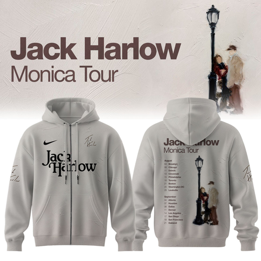 Jack Harlow “Monica Tour” Merch – Limited Zip Hoodie