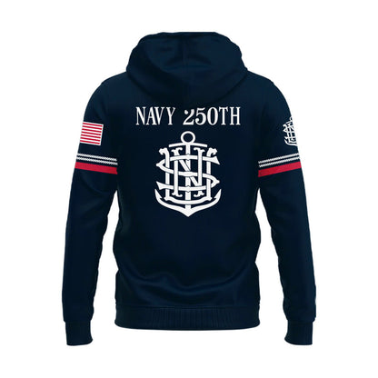 Navy Midshipmen 250th Anniversary Uniform Sideline Collection Replica Hoodie v2