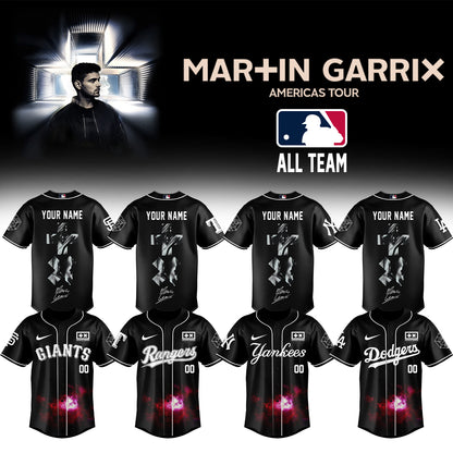 .BASEBALL ALL TEAMS x Martin Garrix AMERICAS TOUR Jersey 3 (Custom Name & Number)