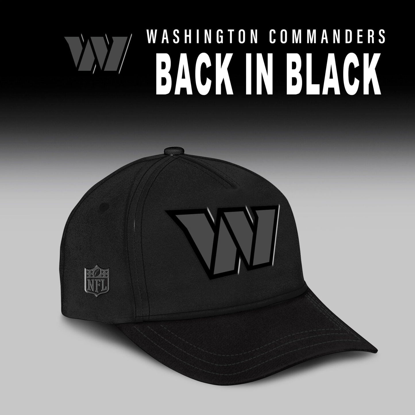 Washington Commanders 2025 Back In Black Limited Edition Combo Hoodie