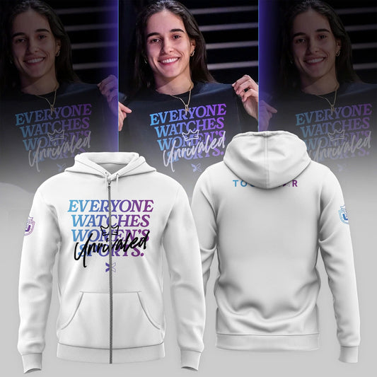 “Everyone Watches Women’s Sports” Unrivaled Zip Hoodie