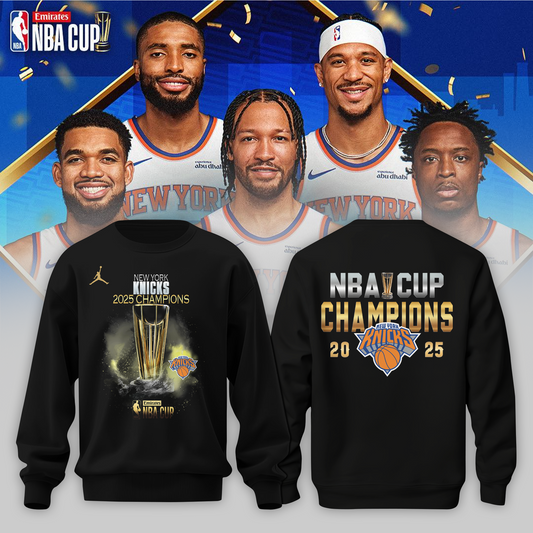 New York Knicks 2025 Cup Champions Sweater