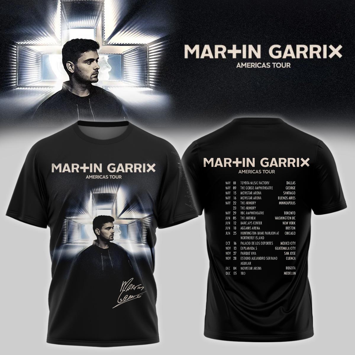 Martin Garrix AMERICAS TOUR signed Tshirt