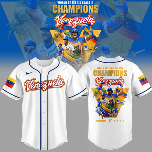Venezuela 2026 World Baseball Classic Champions Limited Edition Jersey