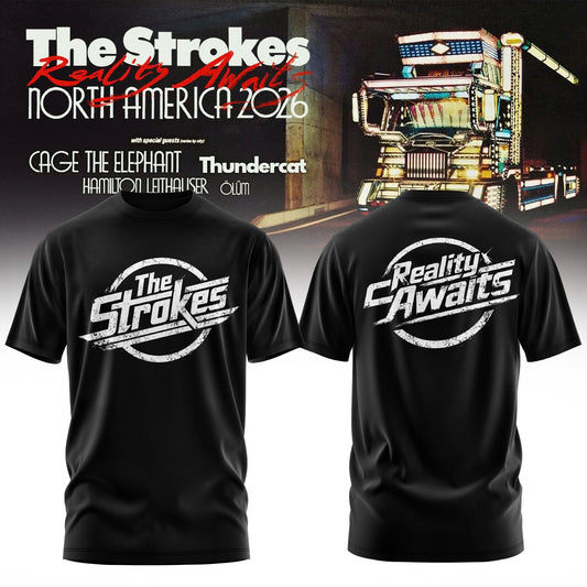 _ The Strokes – Reality Awaits Tour 2026 Edition Tee