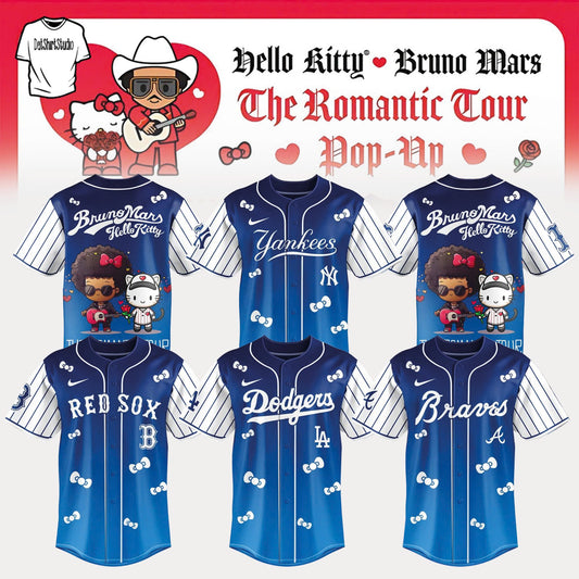 .Baseball x Bruno Mars x Hello Kitty Edition Jersey
