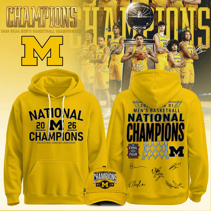 NCAA Basketball x Michigan Champions 2026 Limited Edition Hoodie