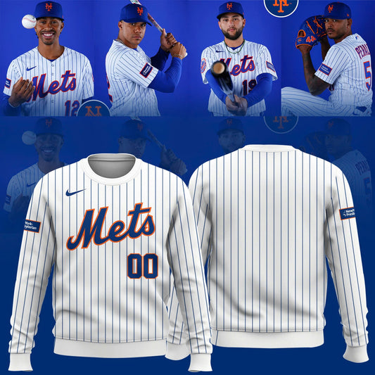 Mets Empire Pinstripe Sweater