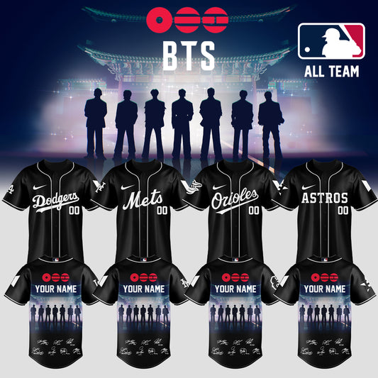 Baseball 🇺🇸 X BTS ”COMEBACK & WORLD TOUR 2026” Limited Edition – Jersey 3 (Custom Name&Custom Number)