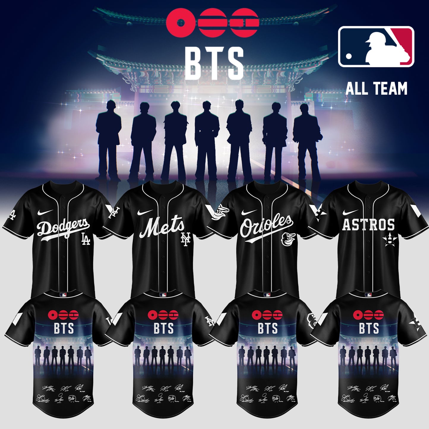 Baseball 🇺🇸 X BTS ”COMEBACK & WORLD TOUR 2026” Limited Edition – Jersey 3