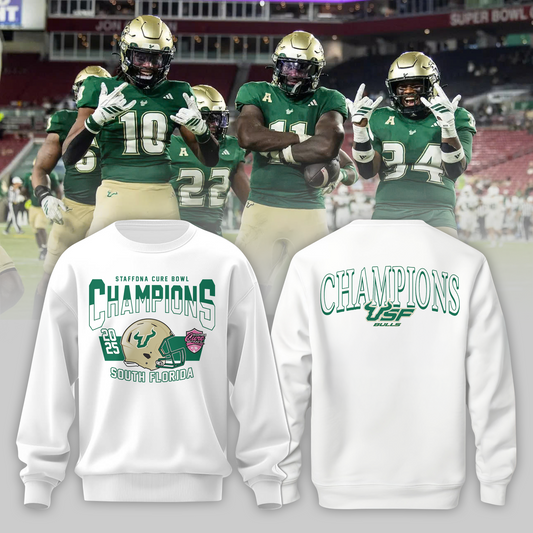 SOUTH FLORIDA 2025 STAFFDNA CURE BOWL Champions Sweater