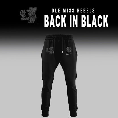Ole Miss Football Back In Black Limited Edition Combo Hoodie