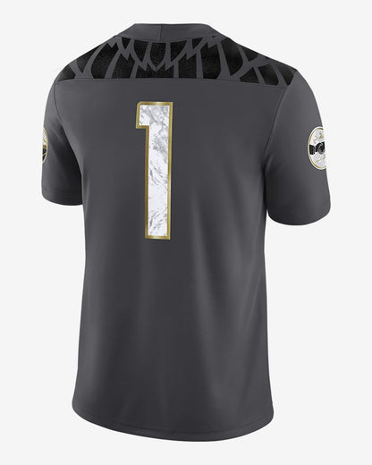 Limited Edition Ducks FB A Tribute to Phil and Bill “ShoeDuck” Black Jersey-AB0914250031