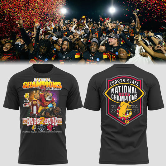 Limited Edition Ferris St. FB x Back To Back NATIONAL CHAMPIONS TShirt-AB1221251000