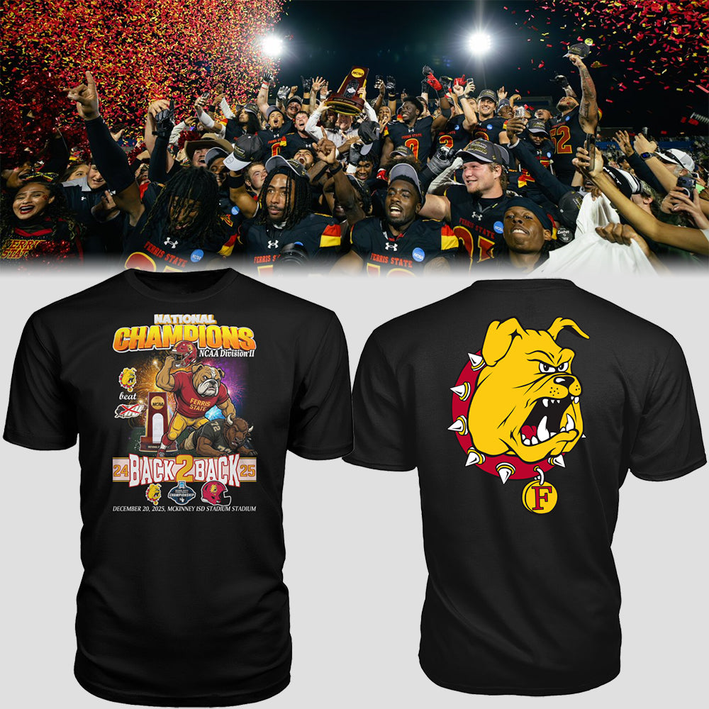 Limited Edition Ferris St. FB x Back To Back NATIONAL CHAMPIONS TShirt-AB1221251001