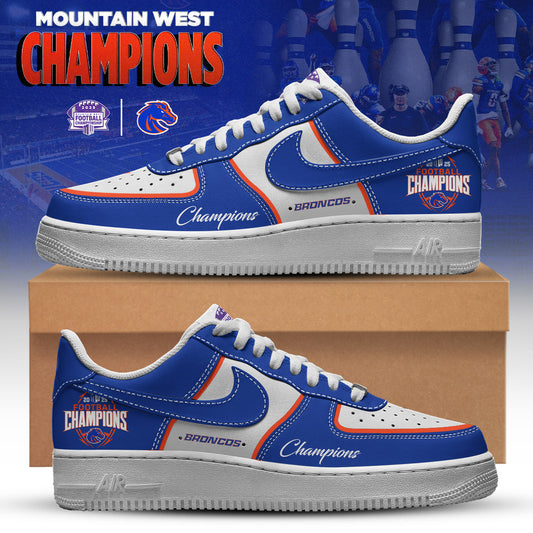 Boise State Broncos Champions Air Force 1 Fashions Shoes Limited Ver 1