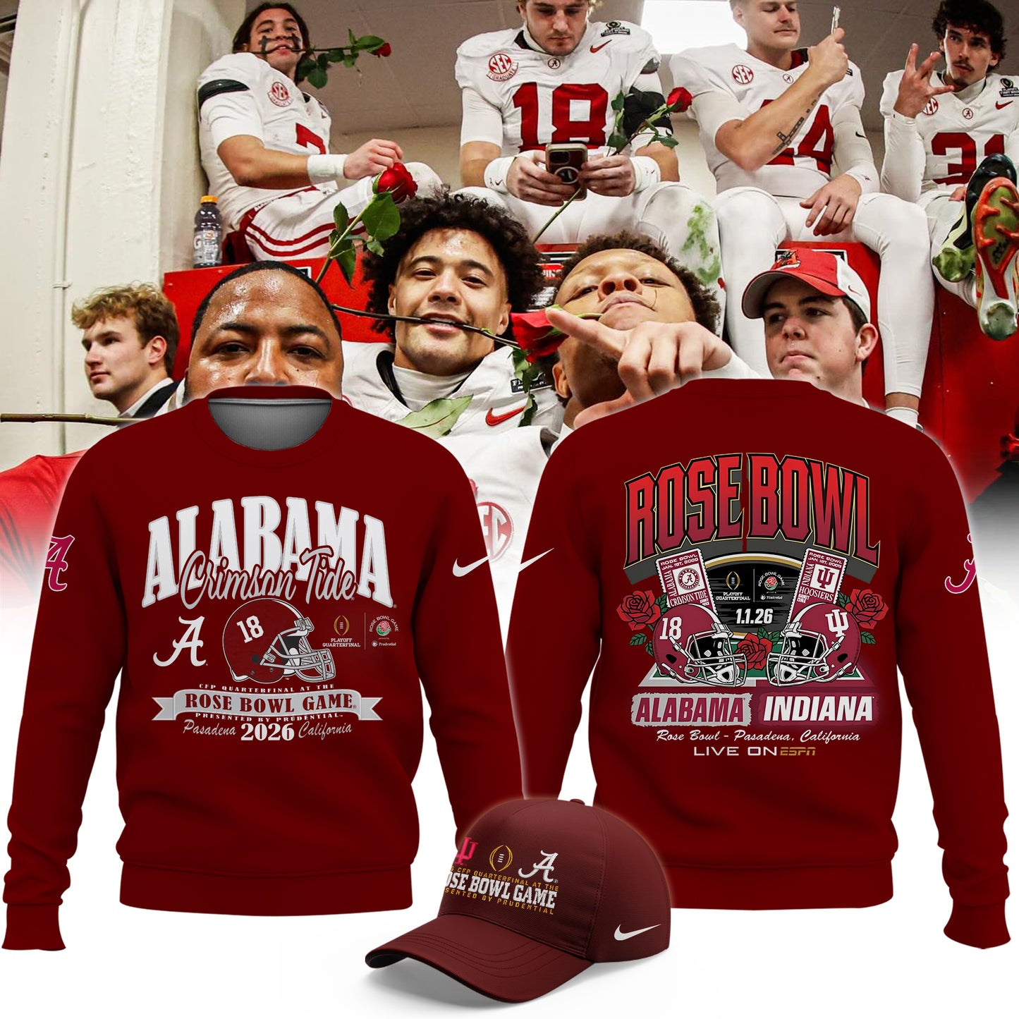 _Alabama Crimson Tide 2026 Rose Bowl Limited Sweatshirt