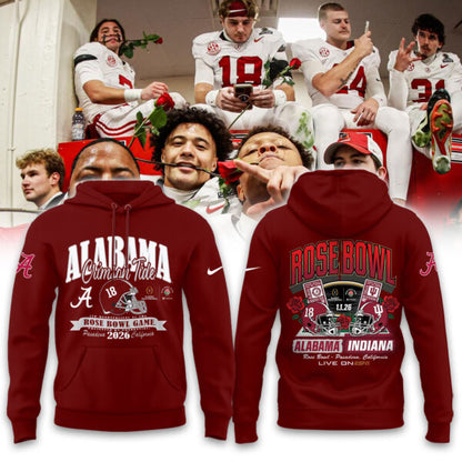 _Alabama Crimson Tide 2026 Rose Bowl Limited Hoodie