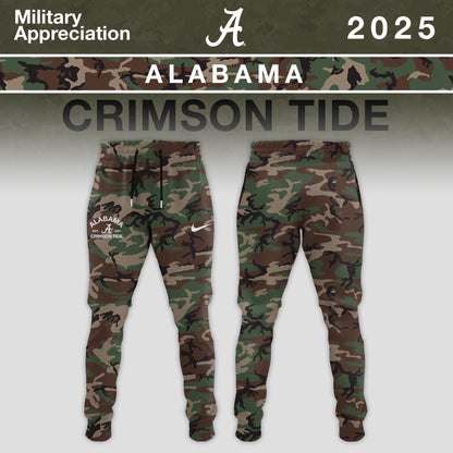 _ Alabama Crimson Tide 2025 Military Appreciation Limited Edition Hoodie – Camo