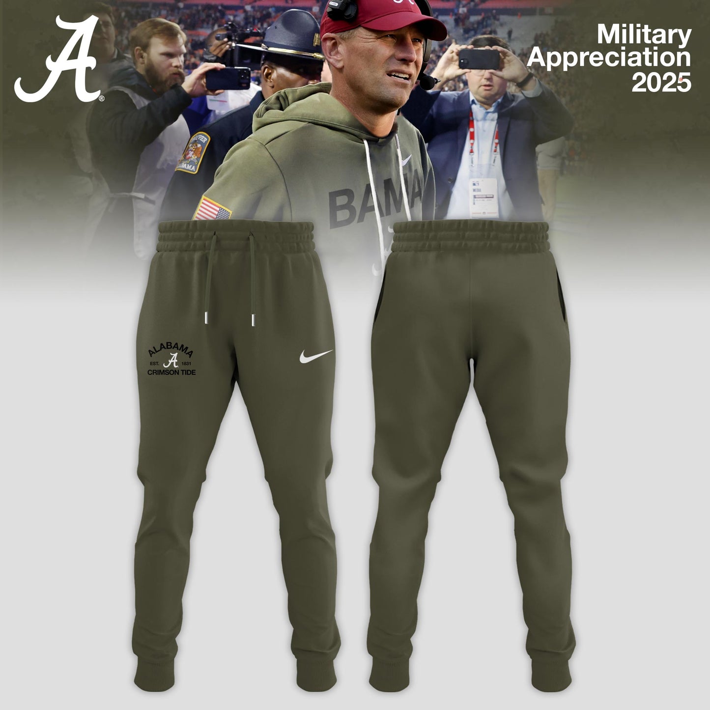 _ Alabama Crimson Tide 2025 Military Appreciation Limited Edition Hoodie