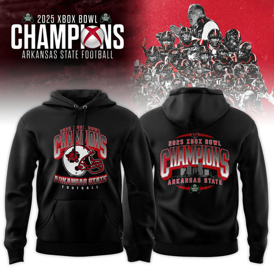 Arkansas State Red Wolves 2025 Xbox Bowl Champions Combo Hoodie