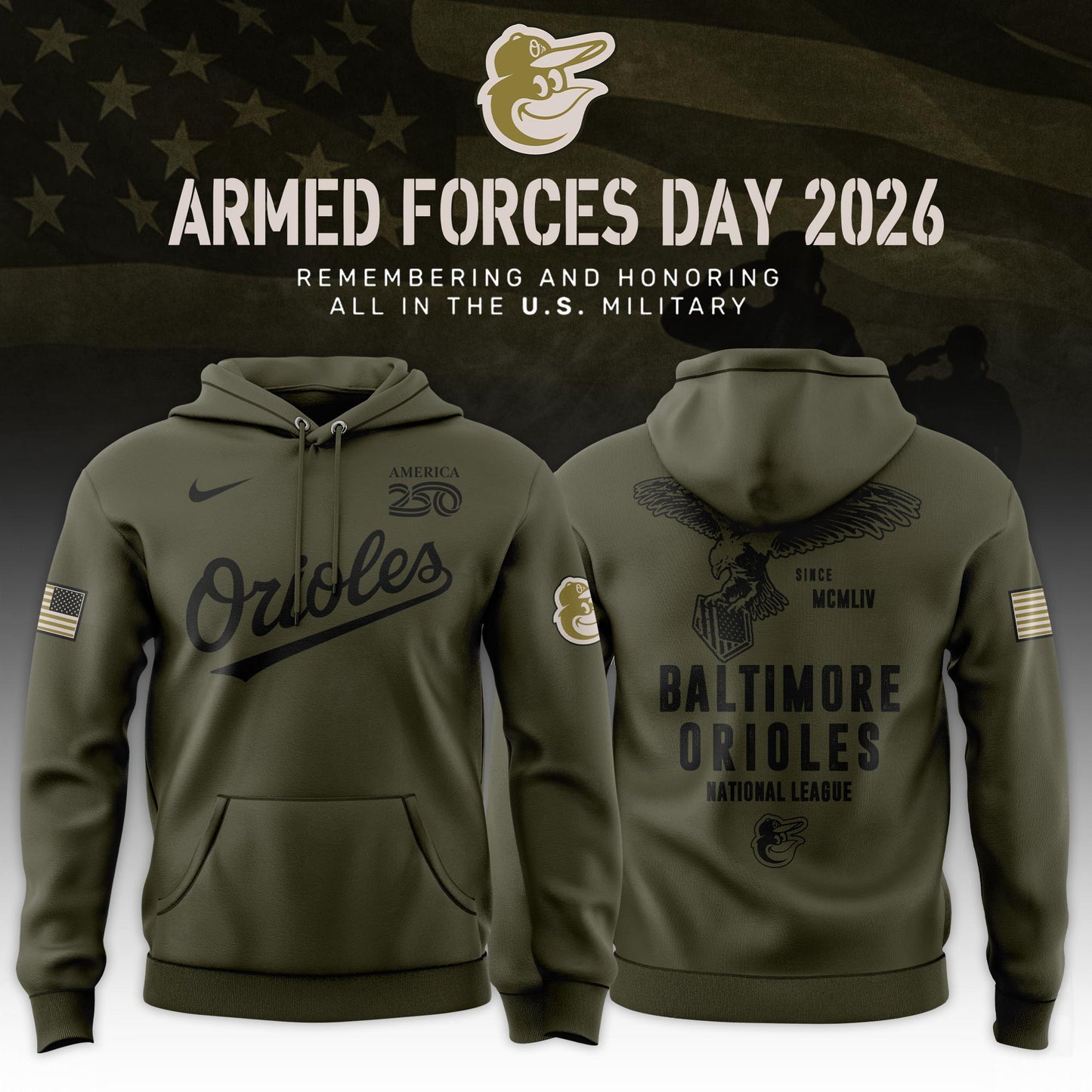 .Baseball x 2026 Armed Forces Day Limited Edition Hoodie