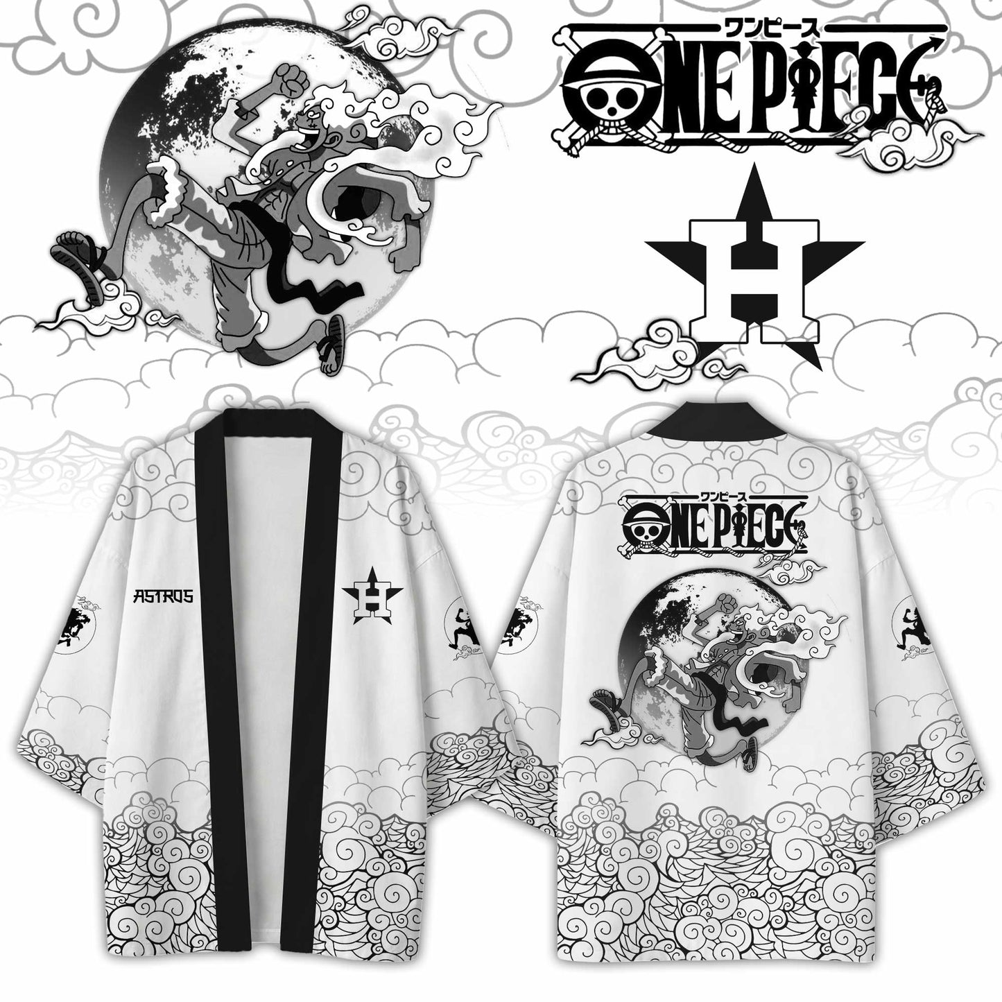 .All Team Special One Piece Luffy Gear 5 Limited Edition Haori Kimono
