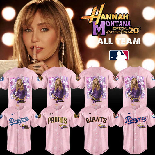 All Team Baseball US X Hannah Montana 20th Anniversary Signature Jersey