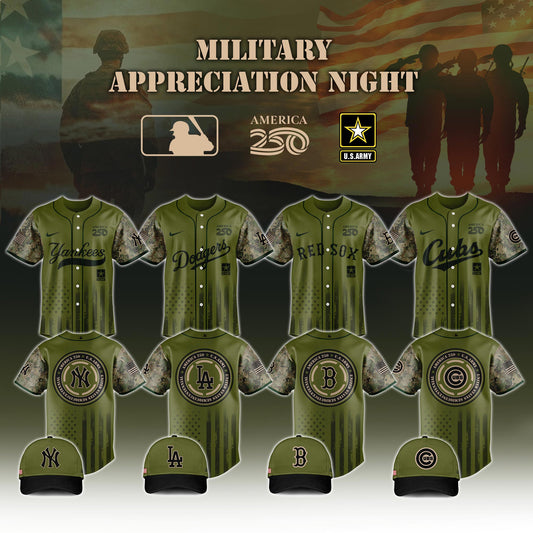 .Baseball x  Army Military Appreciation 250 America Jersey Limited Edition 2026