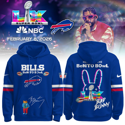 B Bills x Bad Bunny | Super Bowl 2026 Hoodie Limited Edition Selling Out Fast