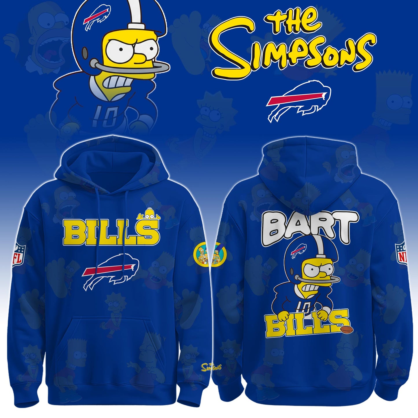 .BUF Bills Special The Simpson Limited Edition Hoodie